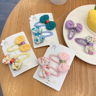 Set 2 kẹp tóc nơ xinh xắn cho bé gái