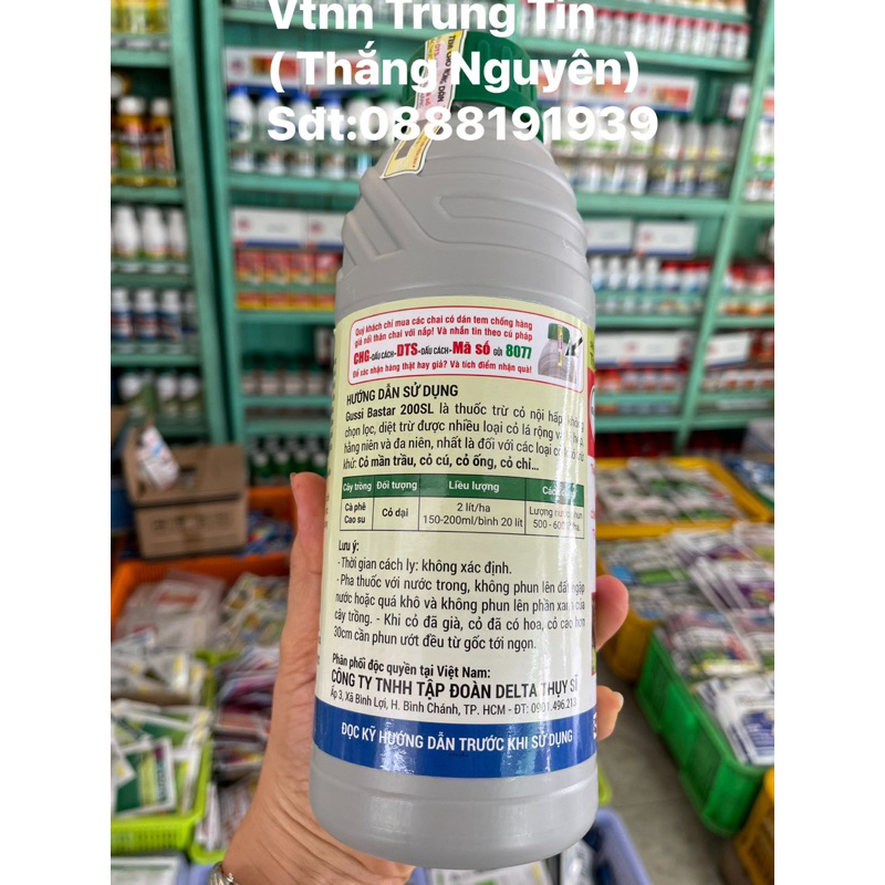 BASTA 200 SL chai 900ml , chuyên gia trừ cỏ