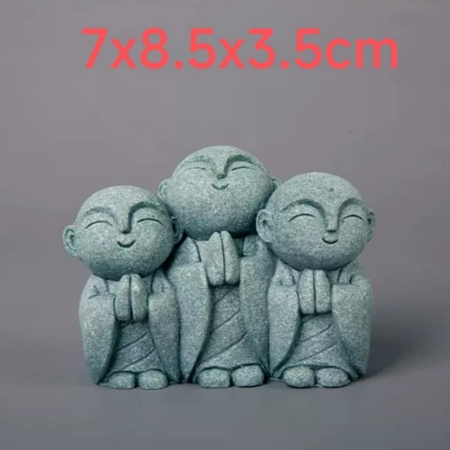 Tượng Jizo xinh xắn trang trí Nhật Bản 7cm
