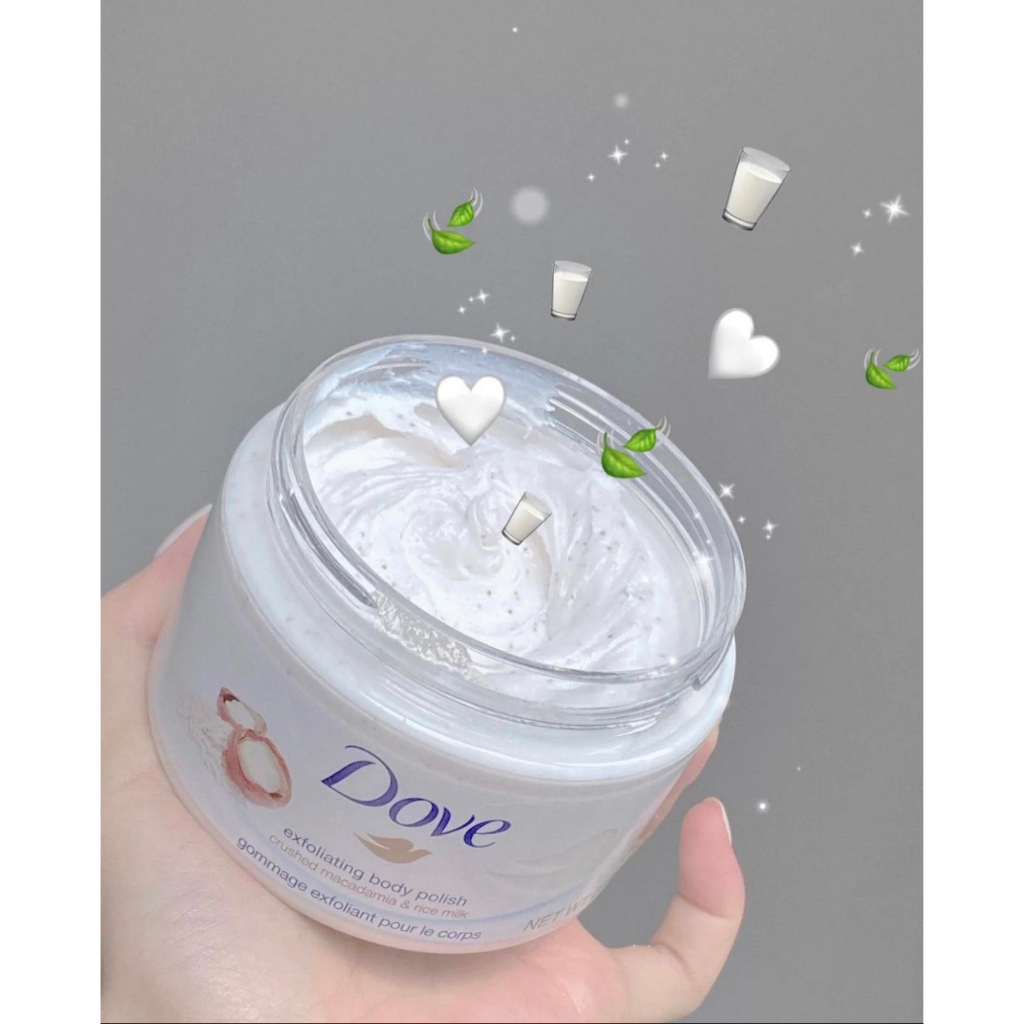 Tẩy Tế Bào Chết Toàn Thân Dove Exfoliating Body Polish 225ml  - Beautyroomby Mei