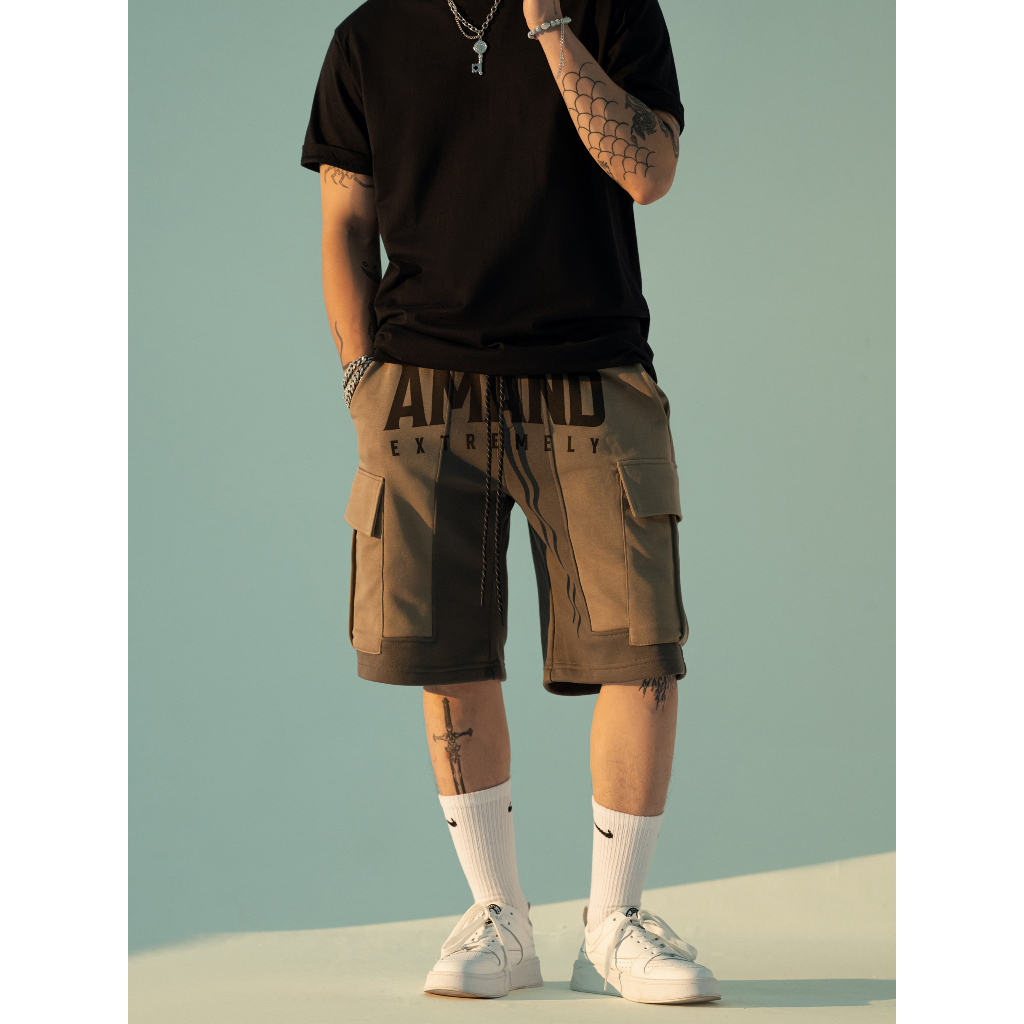 Quần Amand Phantom Short - Black/ Beige