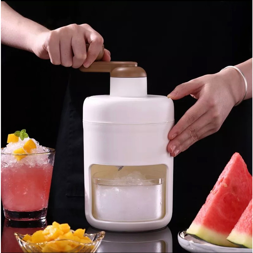 Dụng cụ Bào Đá Mini Xay Đá Tuyết Quay Bằng Tay Đa Năng Cho Gia Đình