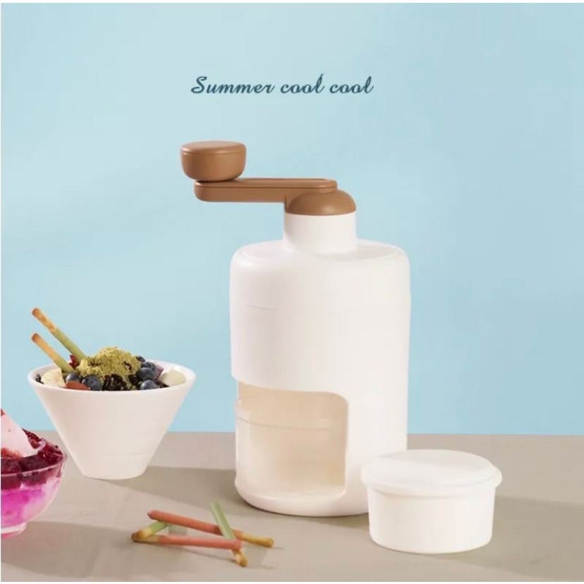 Dụng cụ Bào Đá Mini Xay Đá Tuyết Quay Bằng Tay Đa Năng Cho Gia Đình