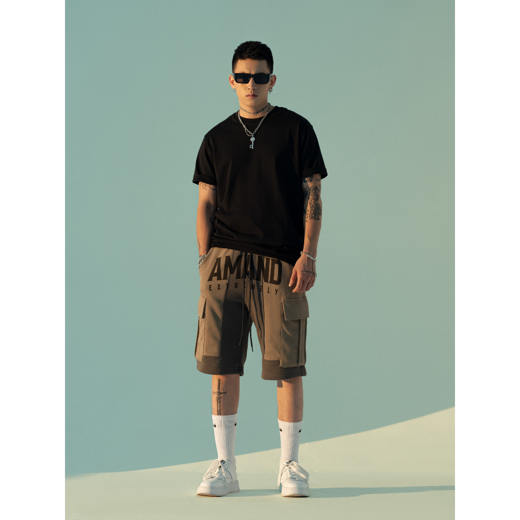 Quần Amand Phantom Short - Black/ Beige