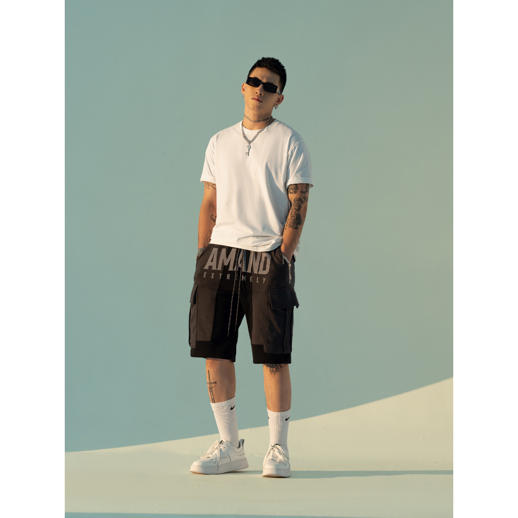 Quần Amand Phantom Short - Black/ Beige