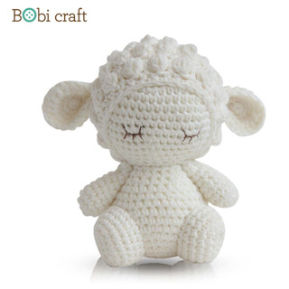 Thú bông len Bobicraft - Cừu con ngồi - Bộ platinum - Đồ chơi an toàn Quà tặng bé