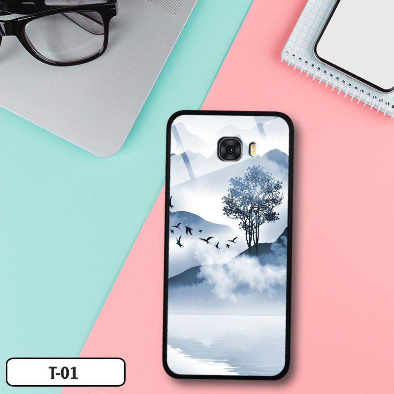 Ốp cường lực kính in 3D cho Samsung Galaxy C5 pro/C7/C7 Pro/C9 Pro