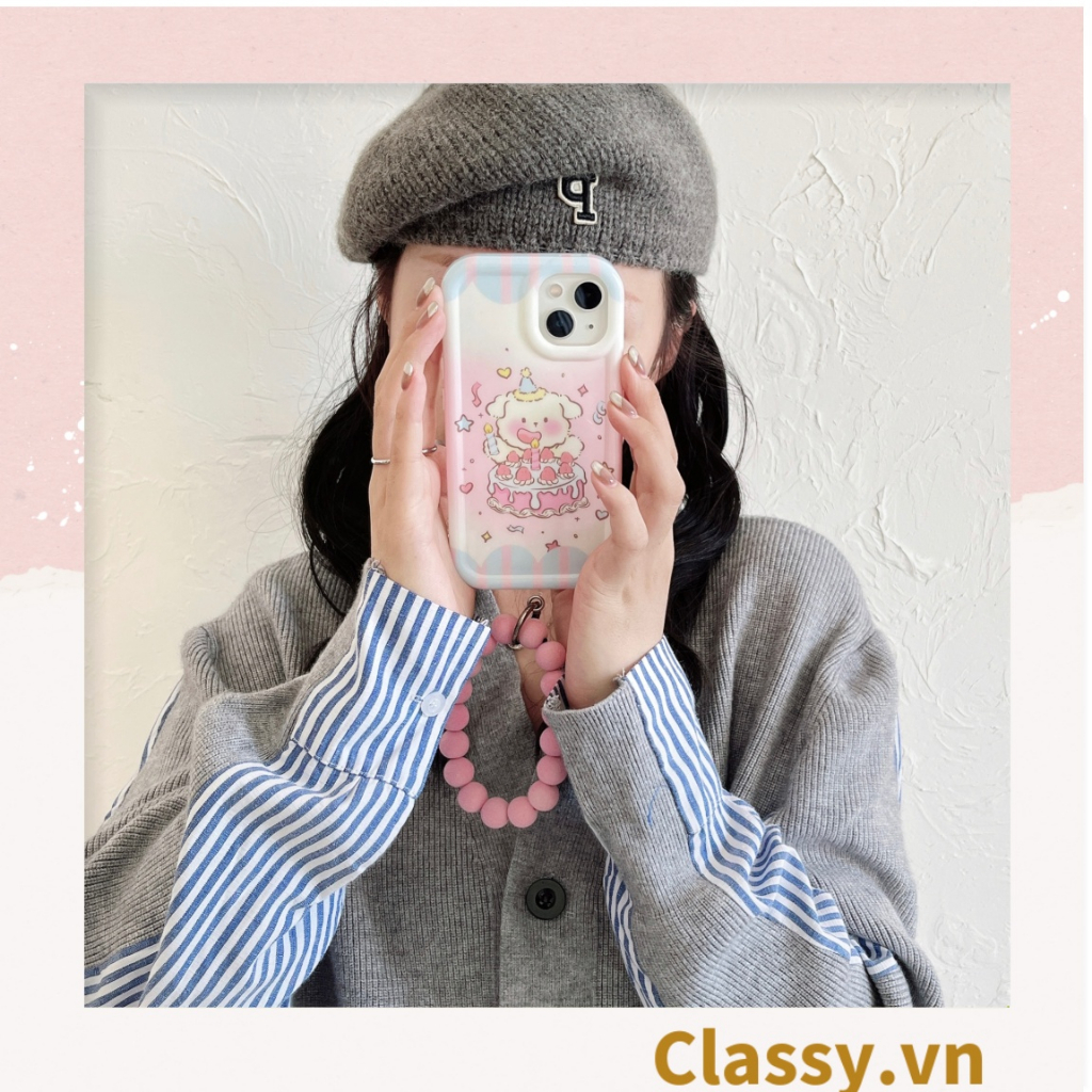 Móc khóa Classy, móc đeo điện thoại móc điện thoại chuỗi hạt nhựa nhiều màu, nhiều kích thước PK1268