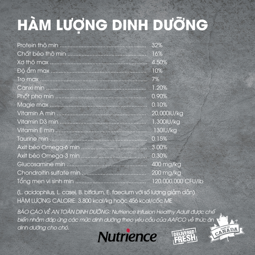 Nutrience Infusion Adult Indoor thức ăn cho mèo trưởng thành - thịt gà và rau củ trái cây tự nhiên 500g