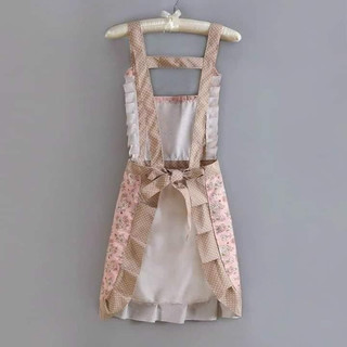 Tạp dề gấu hồng dễ thương