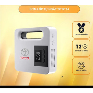 Máy bơm lốp TOYOTA mặt đồng hồ điện tử led tự ngắt