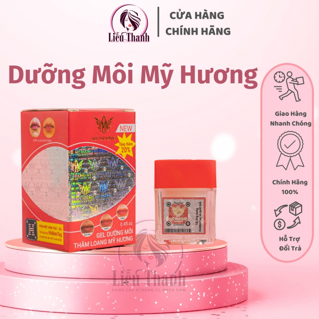 Dưỡng môi MỸ HƯƠNG khắc phục thâm loang, xỉn màu, giúp đều màu môi, kích màu, dưỡng ẫ, bóng mịn - Liễu Thanh Shop