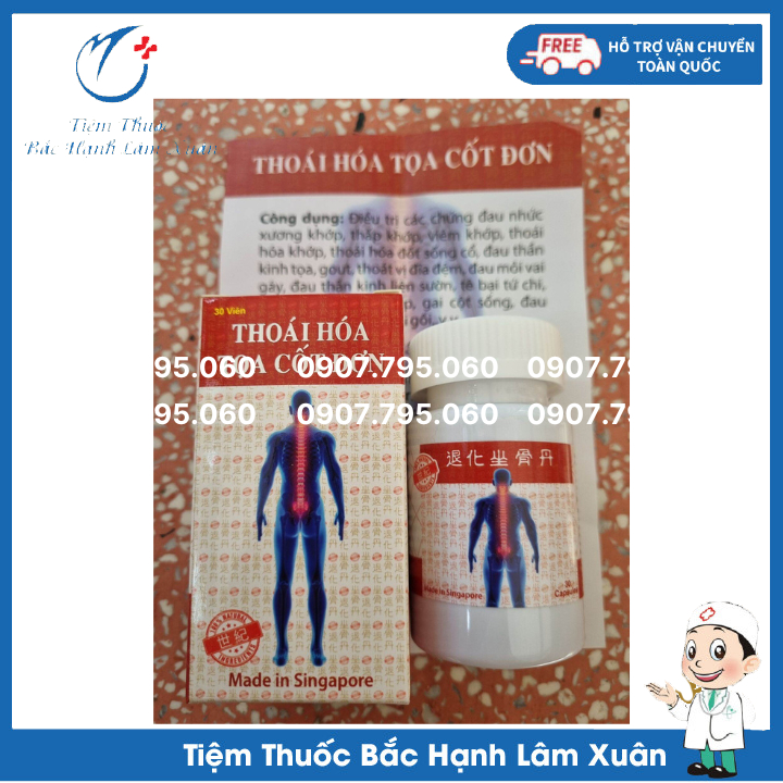 Thoái Hoá Toạ Cốt Đơn Singapore Chính Hãng Giúp Phòng Ngừa Loãng Xương, Đau Nhức Xương Khớp Hiệu Quả