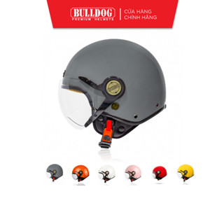 Mũ Bảo Hiểm 3/4 Cổ Điển BULLDOG Pom có Kính