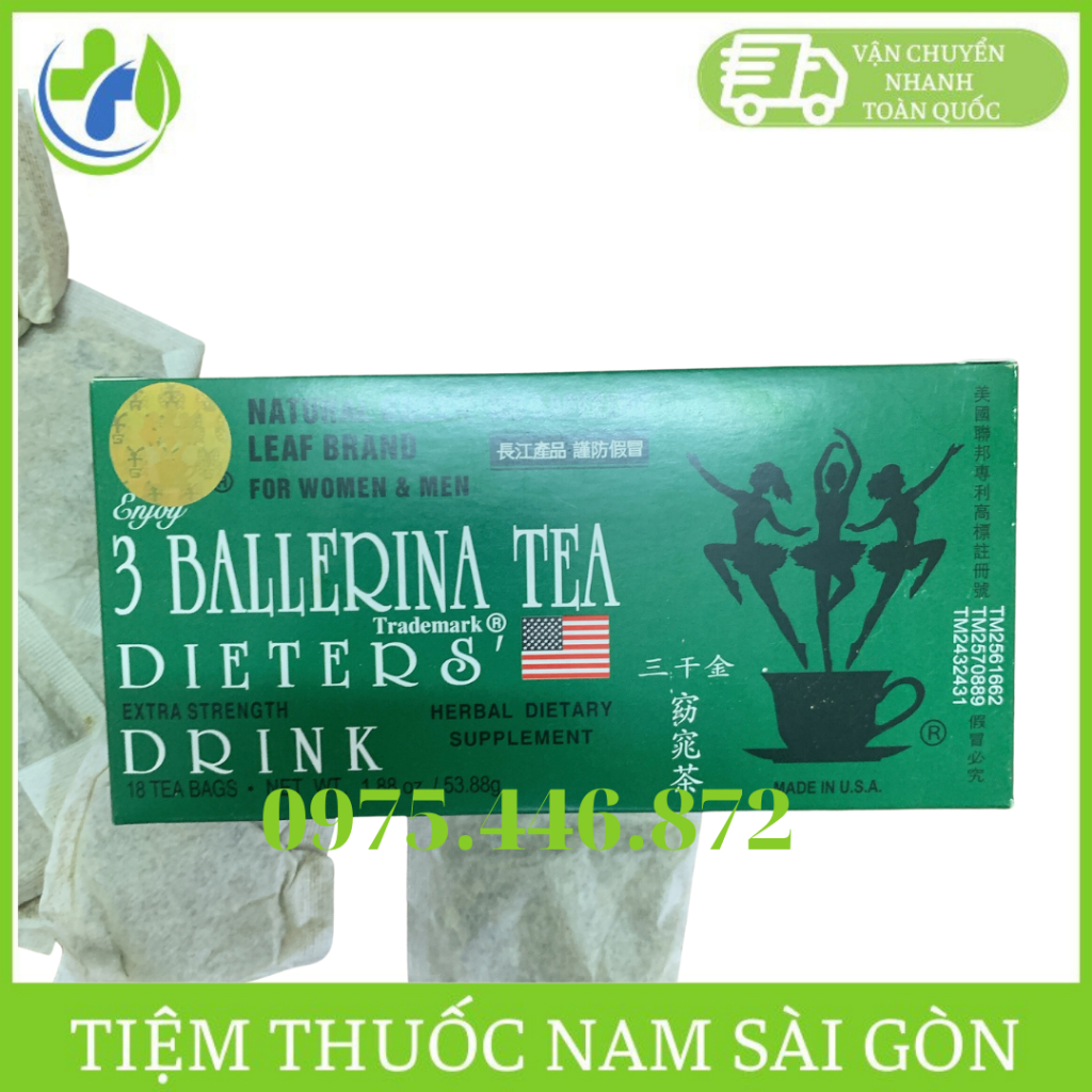 Trà Ba Vũ Nữ - 3 Ballerina Herbal Tea 18 gói