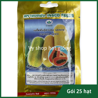 Hạt giống đu đủ lùn Hà Lan ruột đỏ siêu ngọt gói 20 hạt