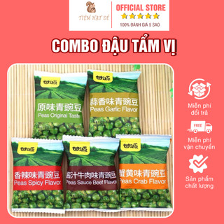 Combo đậu hà lan tẩm vị tiệm hạt dẻ - đậu hà lan tẩm vị ăn giòn tan trong miệng, hương vị thơm ngon khiến ăn là mê