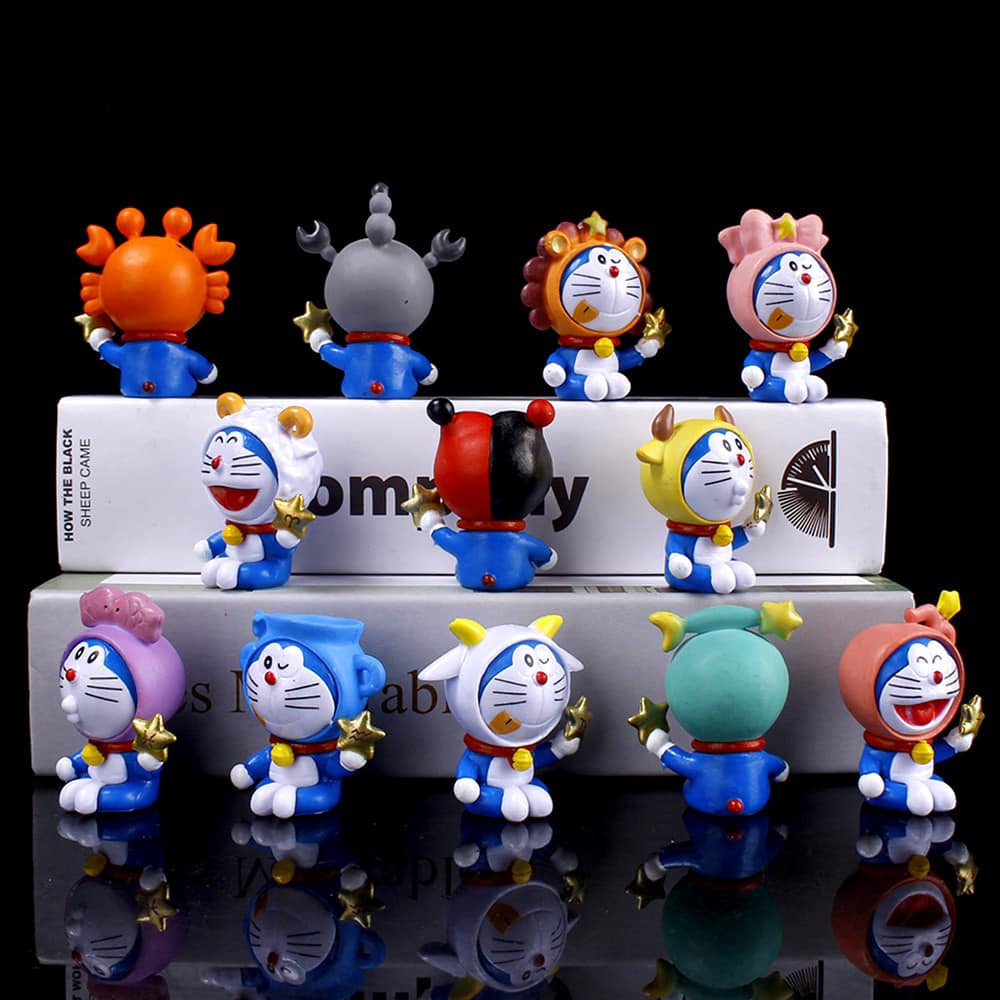 Mô hình DORAEMON 12 cung hoàng đạo decor, làm quà tặnggg siêu cute