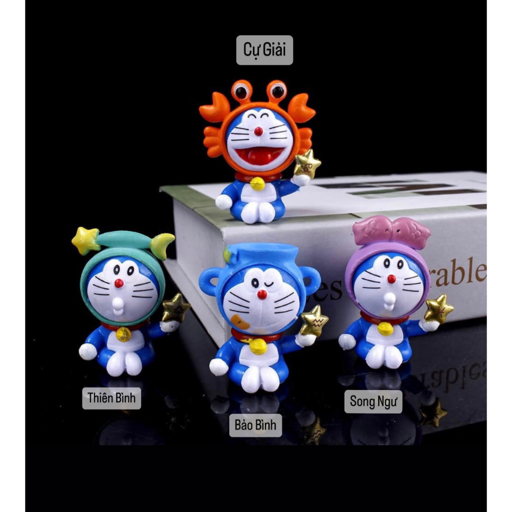 Mô hình DORAEMON 12 cung hoàng đạo decor, làm quà tặnggg siêu cute