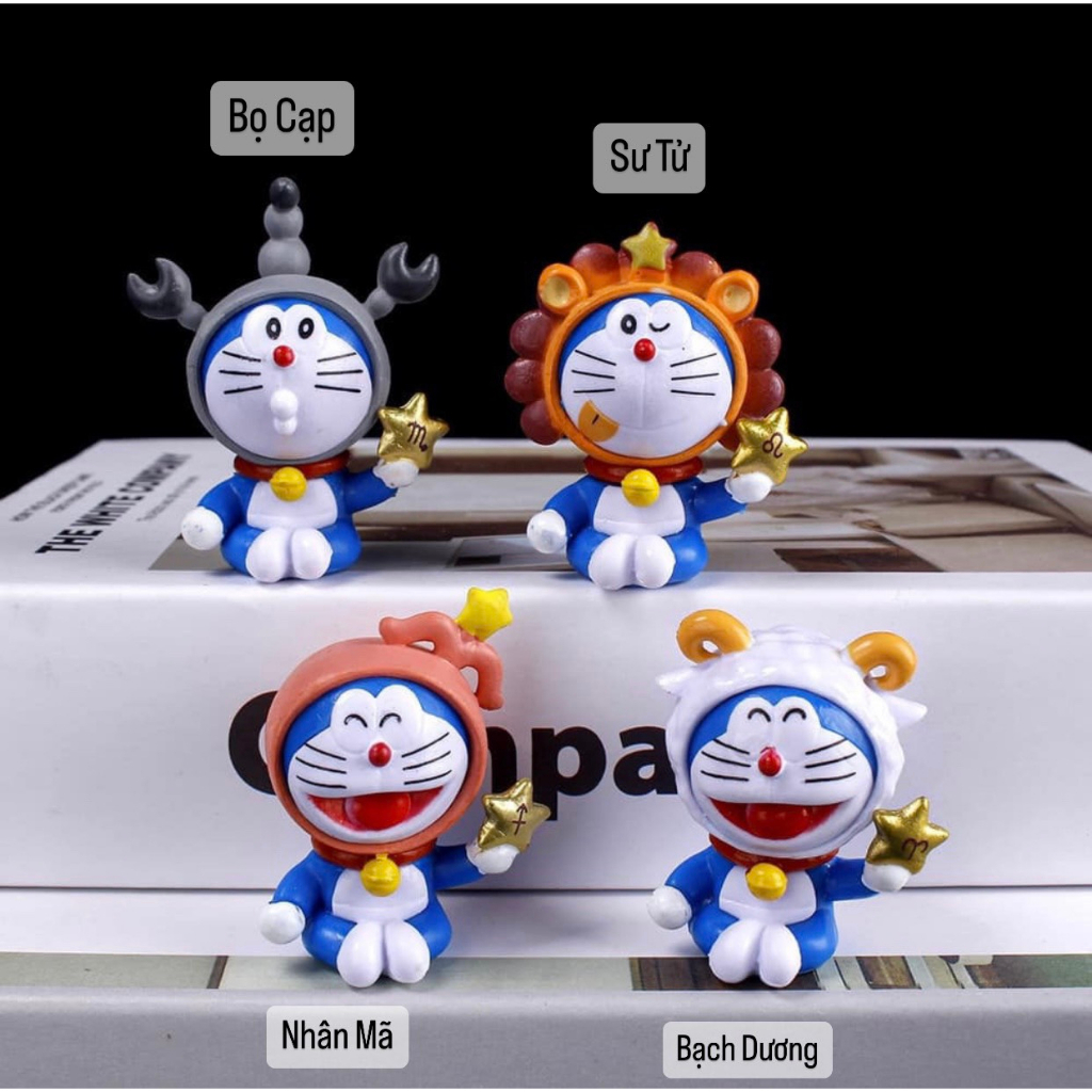 Mô hình DORAEMON 12 cung hoàng đạo decor, làm quà tặnggg siêu cute