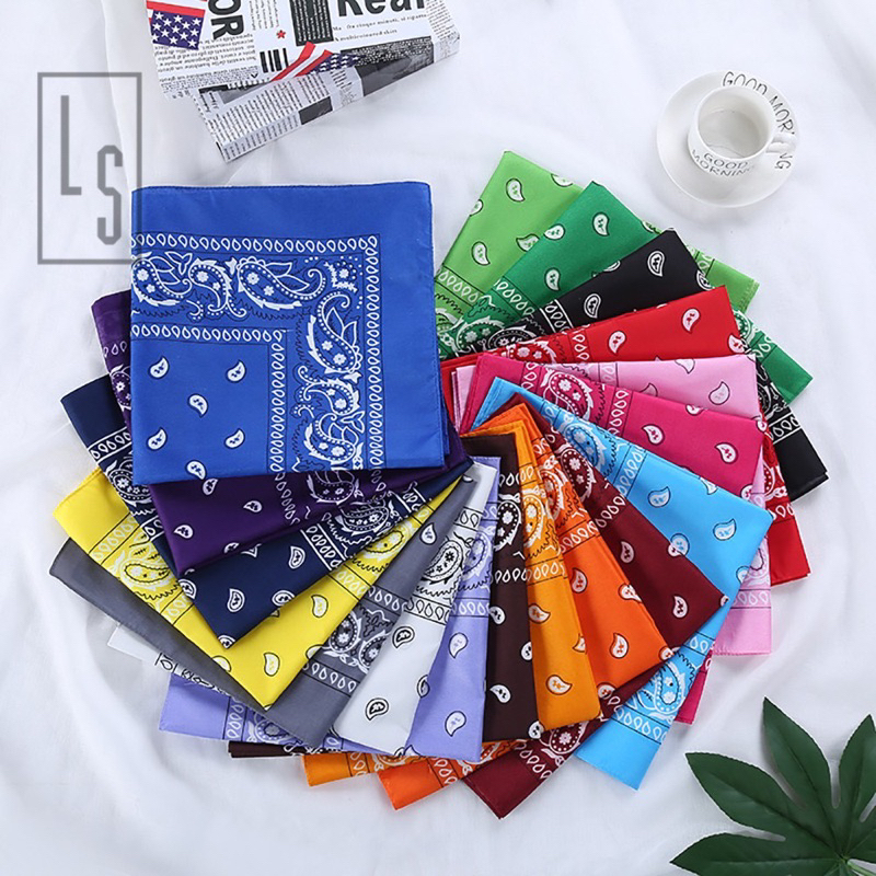 Khăn bandana Headscarf Cao Bồi Unisex dùng để cột tay, buộc đầu