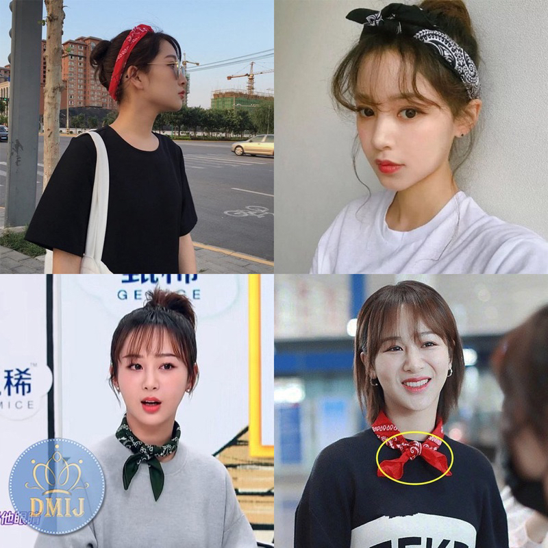 Khăn bandana Headscarf Cao Bồi Unisex dùng để cột tay, buộc đầu