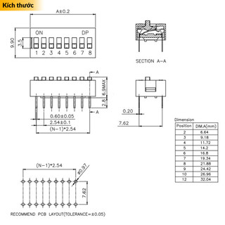 [HCM] Công tắc DIP Switch đỏ