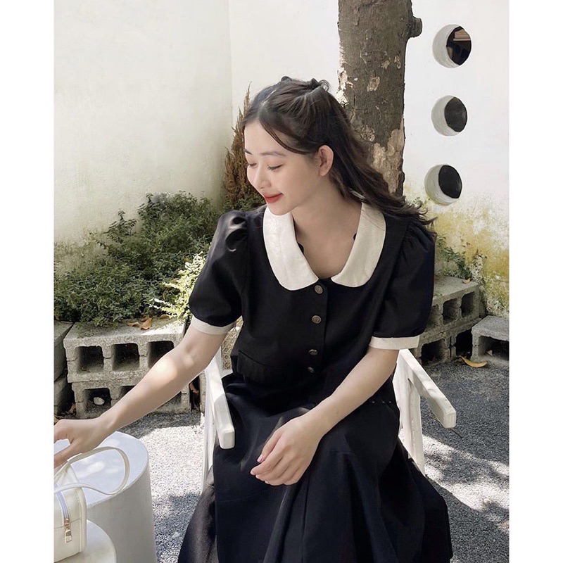 Áo sơ mi Hàn Quốc, Áo sơ mi tiểu thư cổ bèo phong cách thanh lịch style Ulzzang