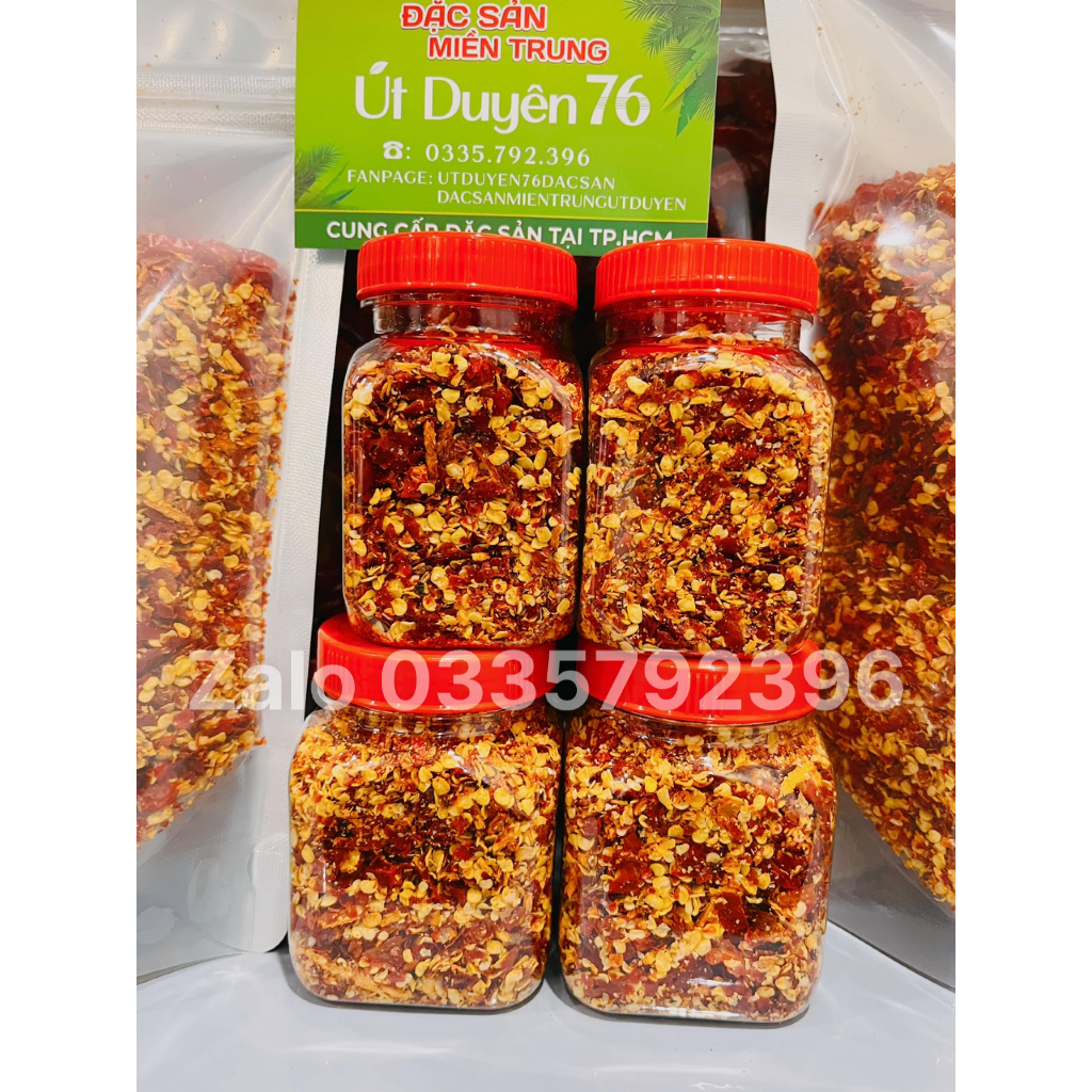 Ớt bột xay  Bình Định siêu cay nhà làm nguyên chất - Tiệm Út Duyên 76 Đặc sản