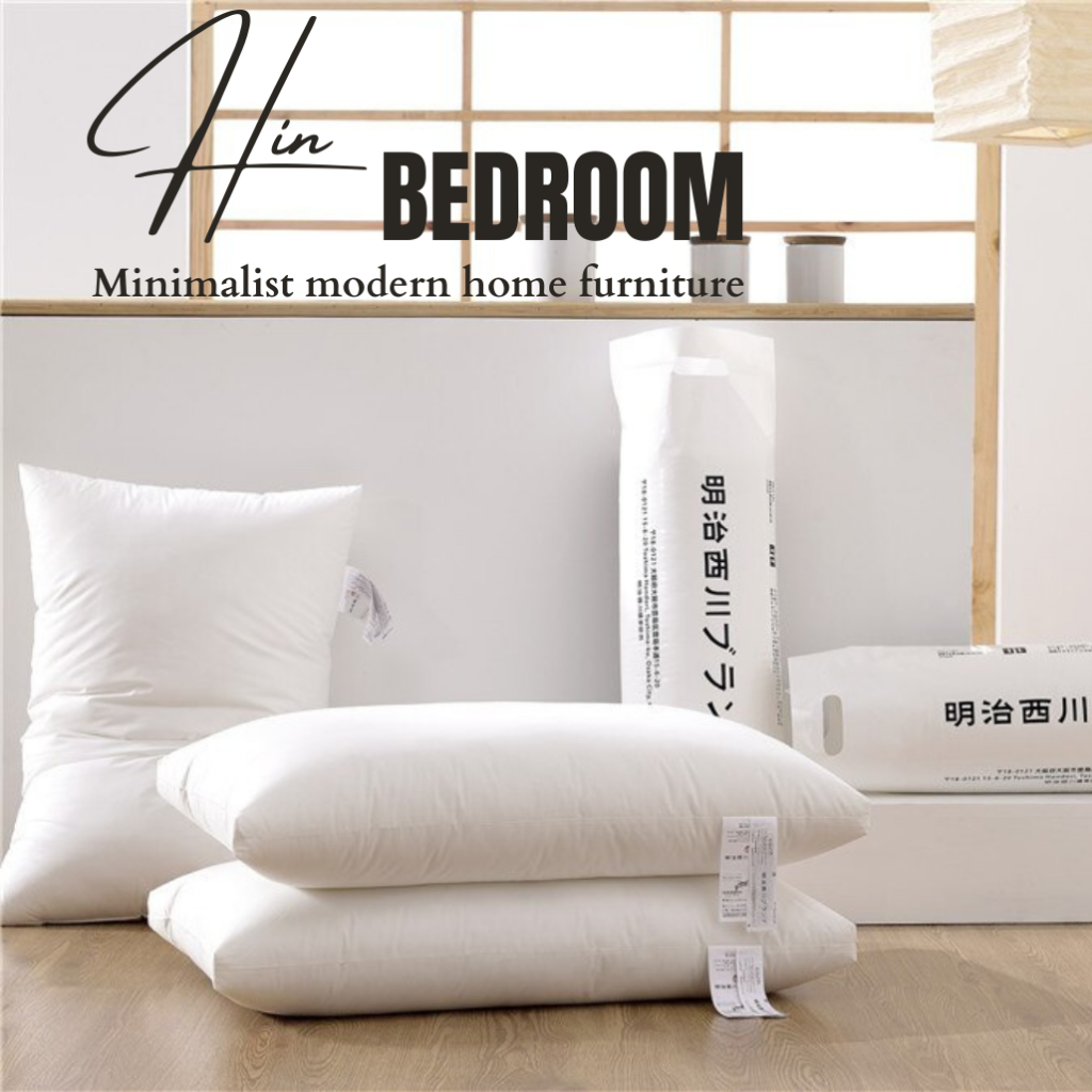 Gối Lông Vũ Nhân Tạo Cao Cấp Gối Nhật Bản Gối Khách Sạn 50x70cm Hin Home Bedding
