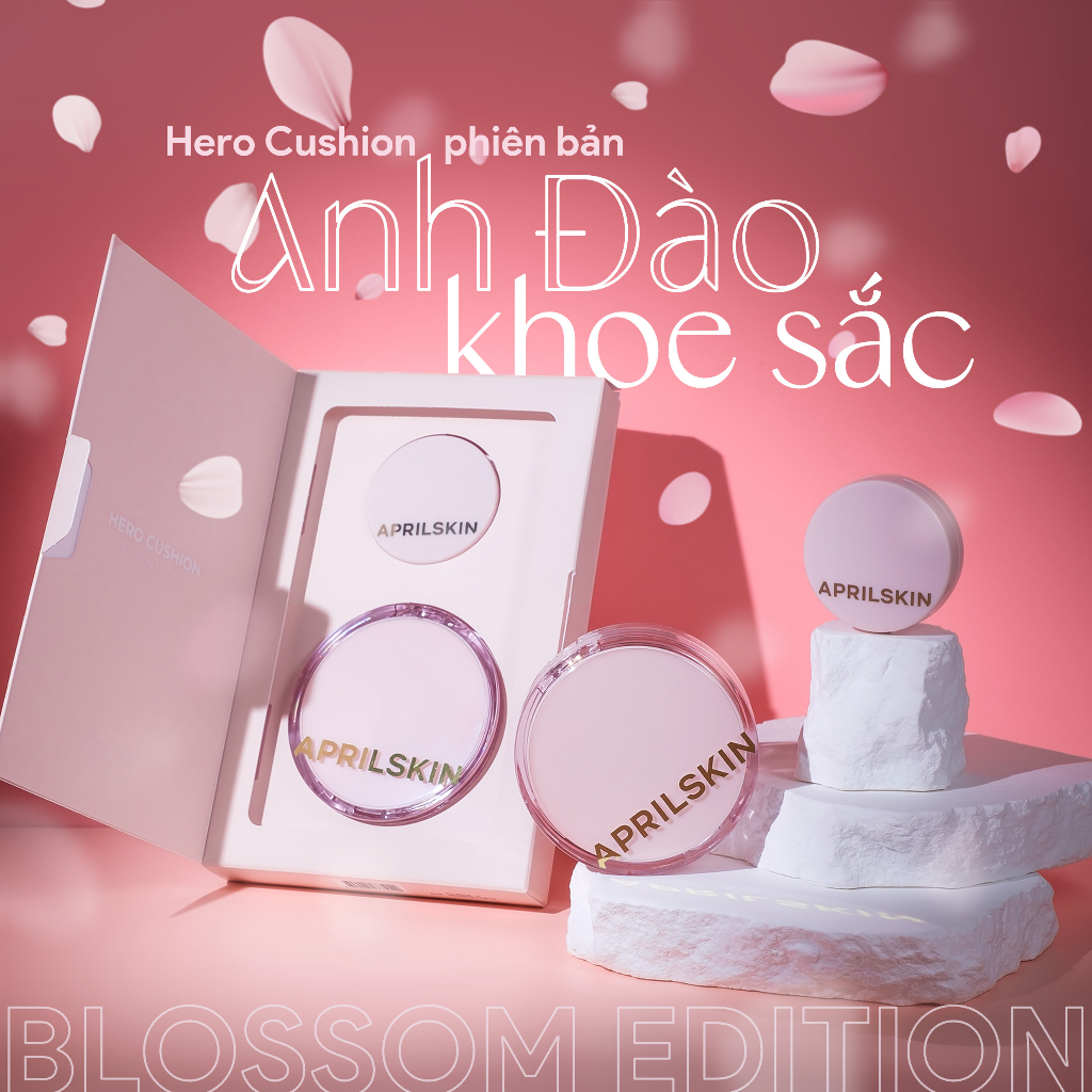 [Bản giới hạn] Set Phấn nước APRILSKIN Hero Blossom Mini Cushion Limited Edition (12g+3.5g)