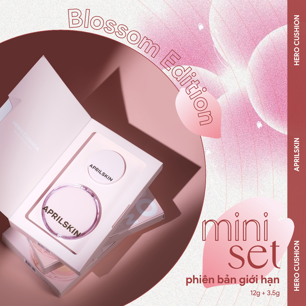 [Bản giới hạn] Set Phấn nước APRILSKIN Hero Blossom Mini Cushion Limited Edition (12g+3.5g)