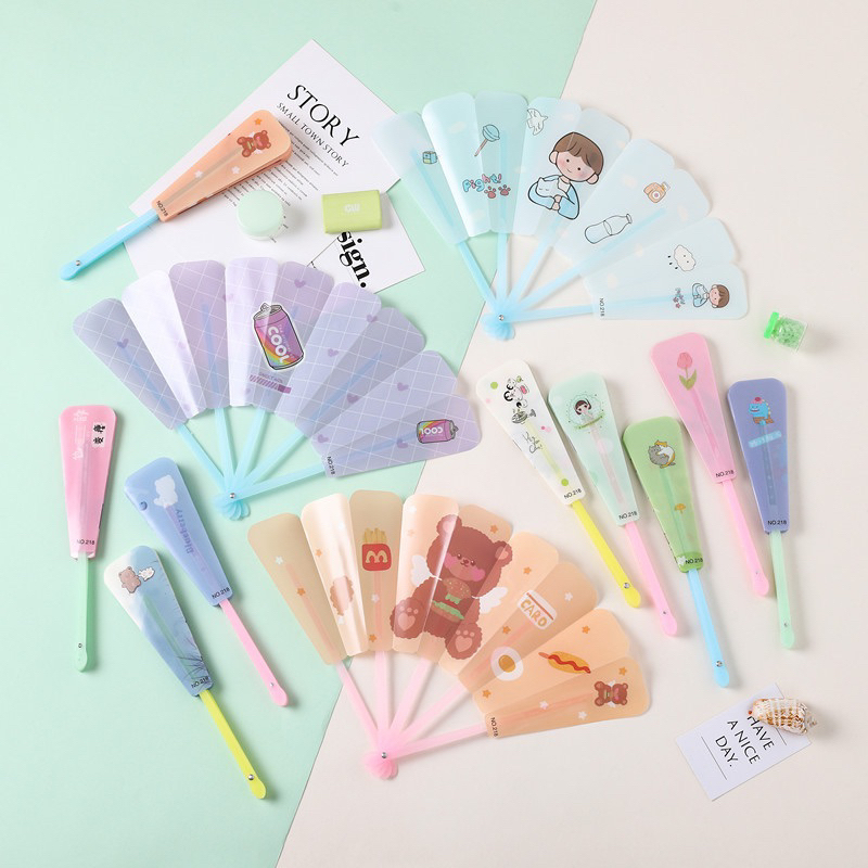 Quạt xòe siêu dễ thương