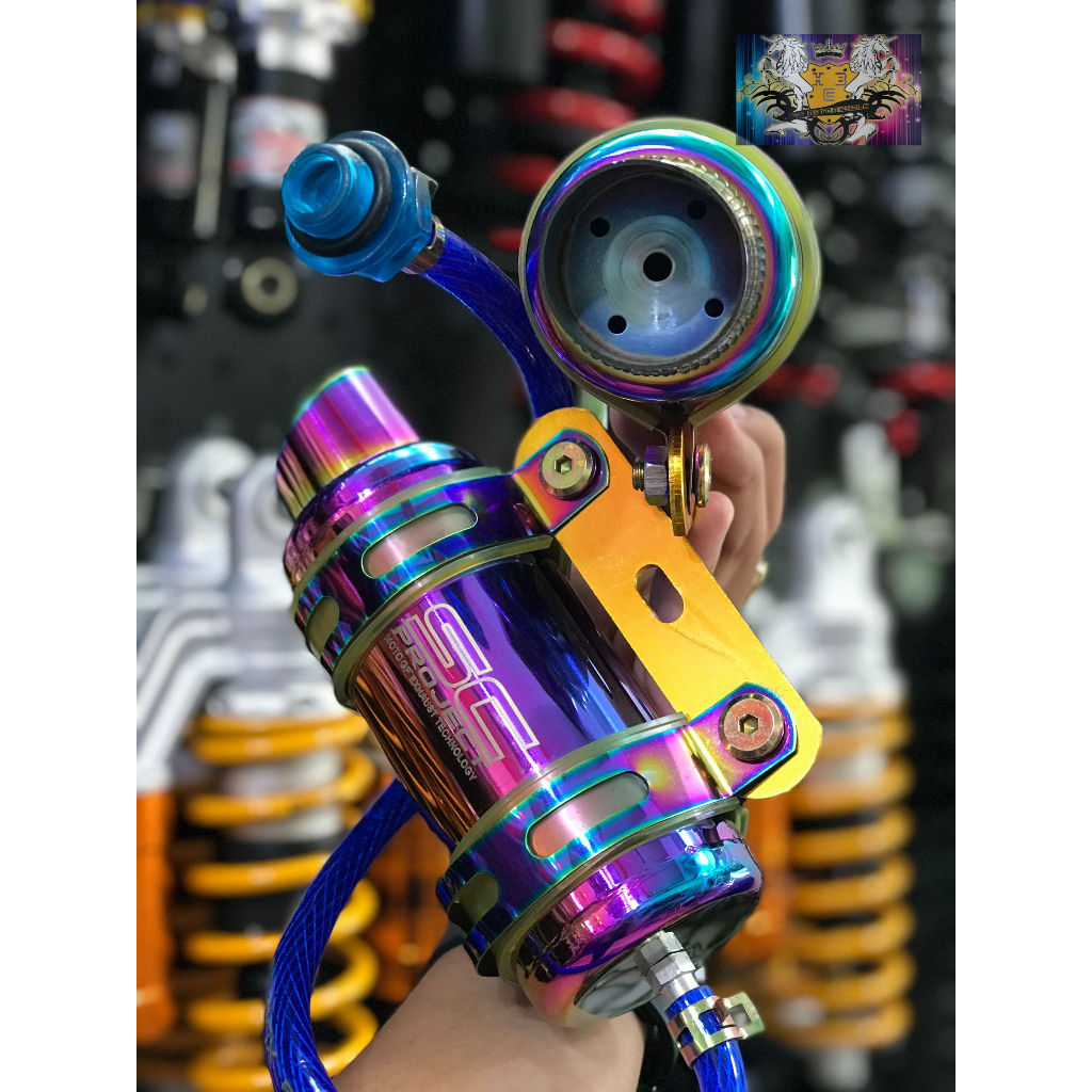 Bình Thông Hơi Xe Máy Titan Kiểu Dáng Lon Pô 1524