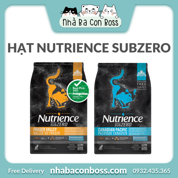[500g/2.27kg] Hạt Cho Mèo Mọi Lứa Tuổi (All Stages) Nutrience Subzero