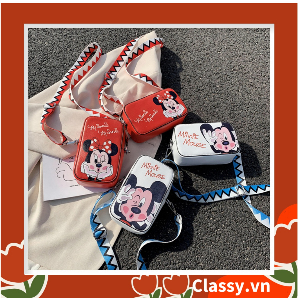 Túi hộp Classy cao cấp hình chữ nhật họa tiết hoạt hình Disney siêu dễ thương T585
