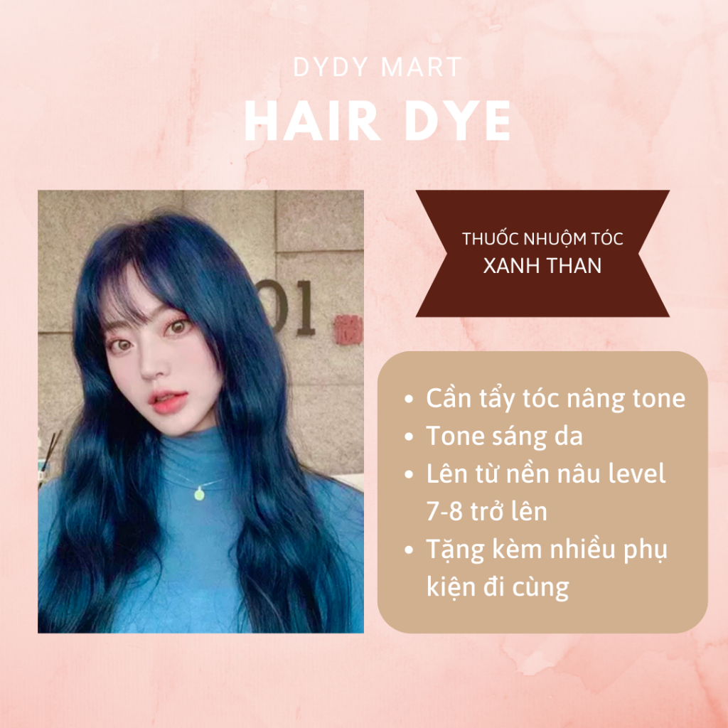 Thuốc nhuộm tóc màu Xanh Than Lavox