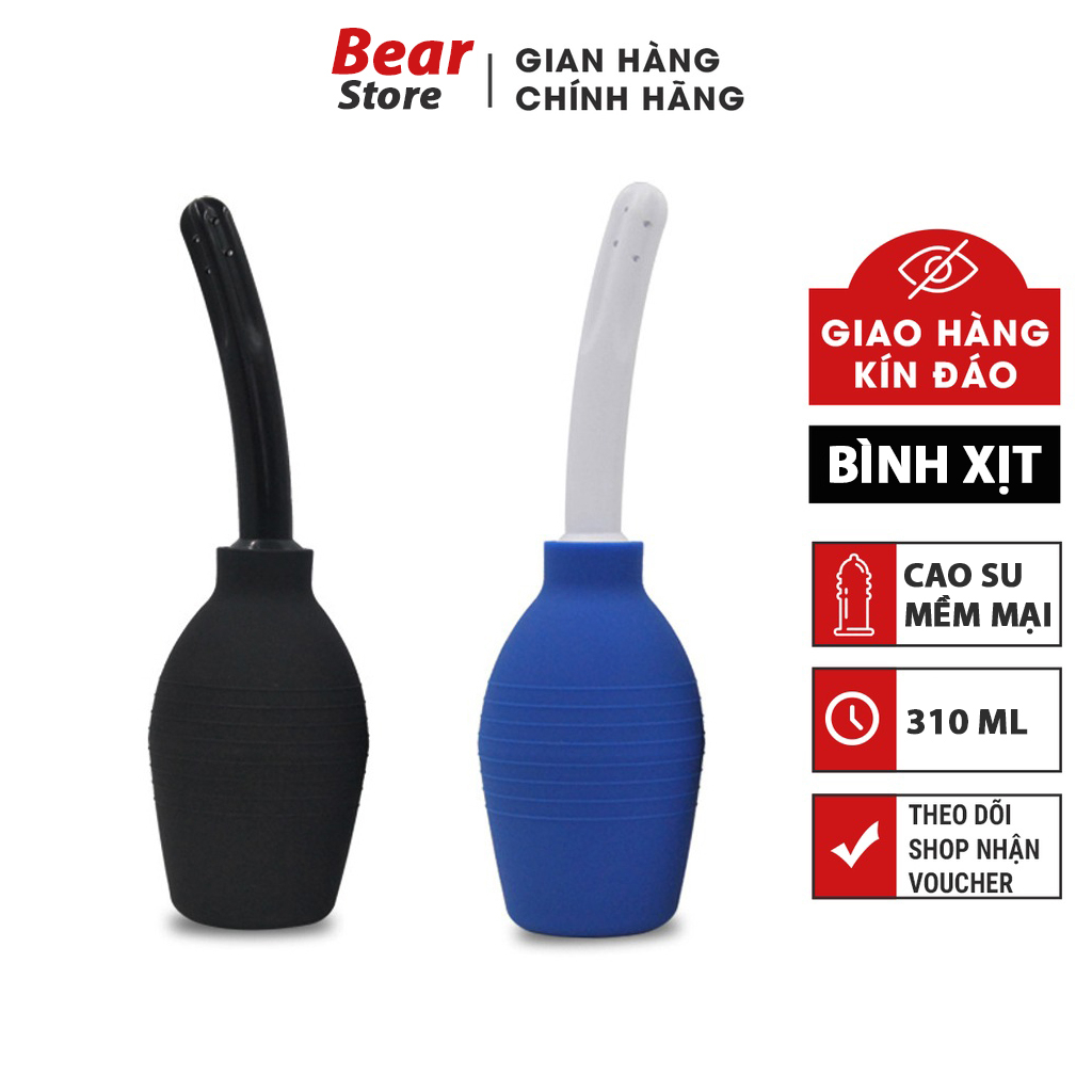 Dụng cụ vệ sinh hậu môn, âm đạo EXPER chất liệu cao su mềm dung tích 310ml