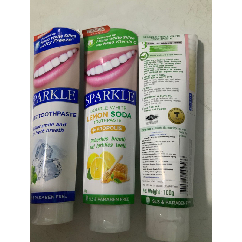 Kem đánh răng tẩy trắng răng SPARKLE