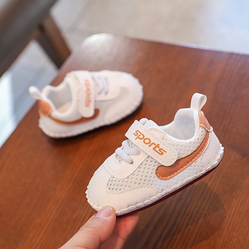 Giày tập đi kiểu dáng thể thao phối lưới cho bé Jasmine Baby