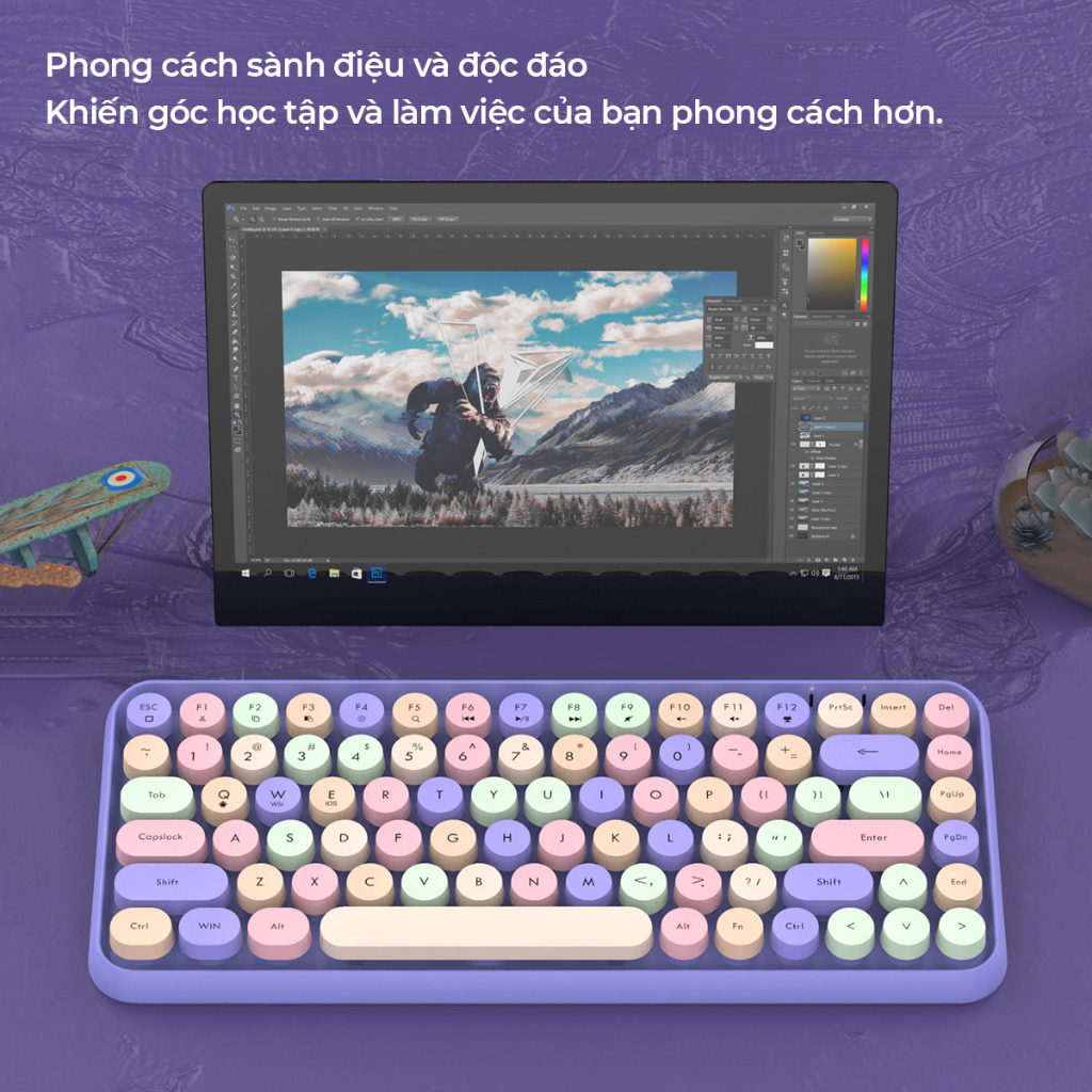 Bàn phím không dây Bluetooth 308i thông minh -  D1484