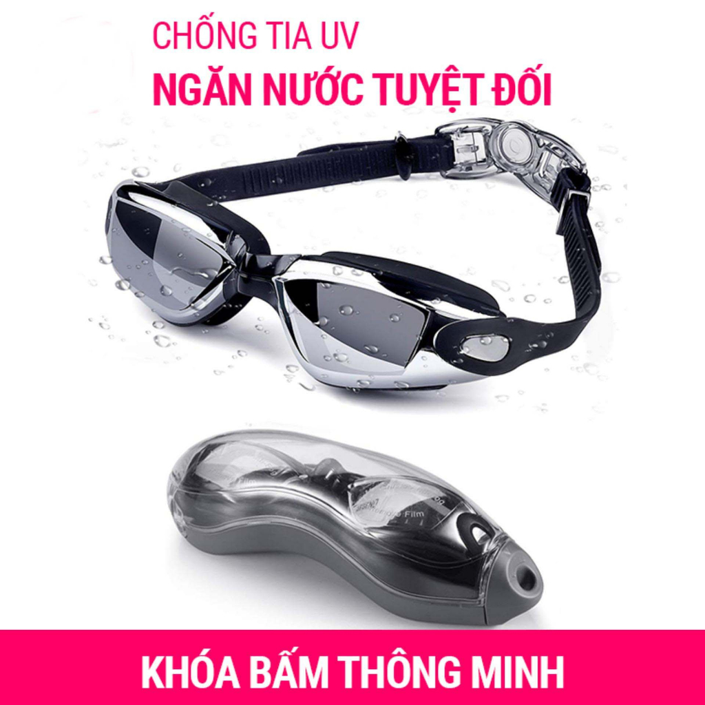 Kính Bơi giá rẻ, Kính Bơi UV Thiết Kế Thông Minh, Thoải Mái Bơi Lội, ĐỔI TRẢ 1-1