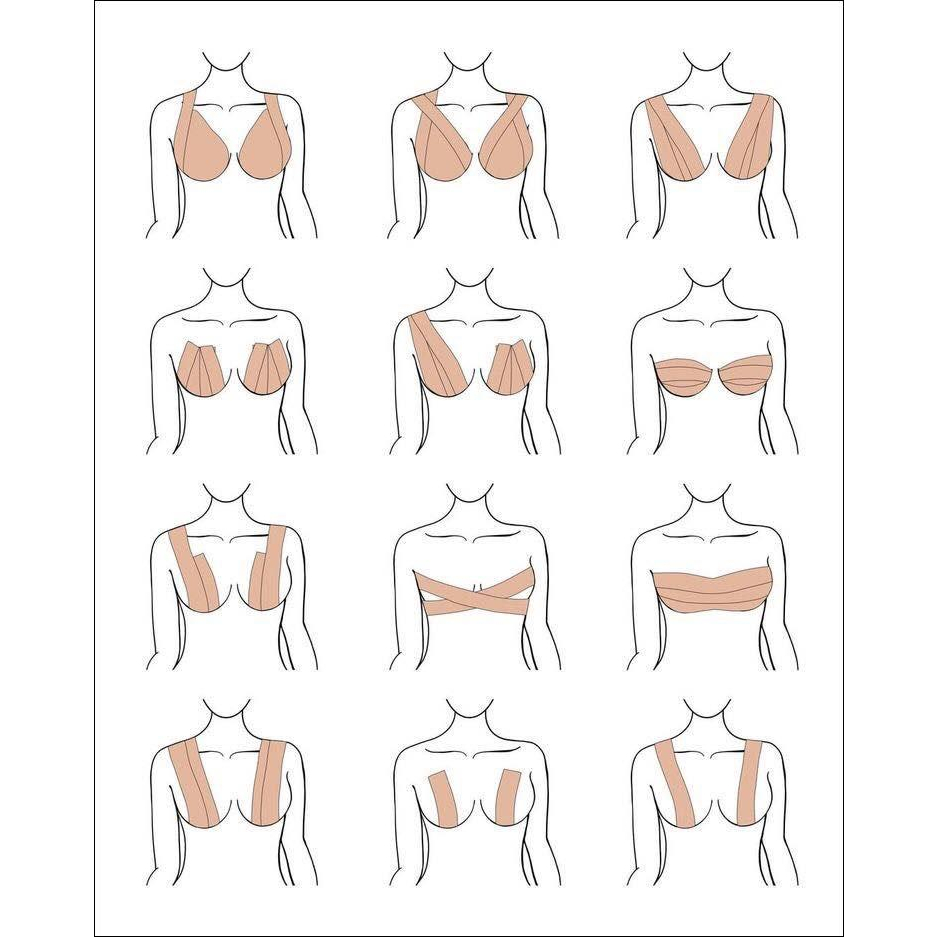 Cuộn Băng Dán Nâng Ngực Định Hình,Che Nhũ Hoa Bản 4cm x 5 Mét