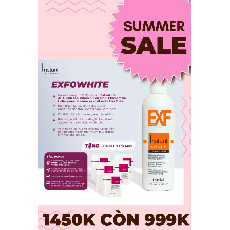 PHASILAB EXFOWHITE 200ml Làm sáng da