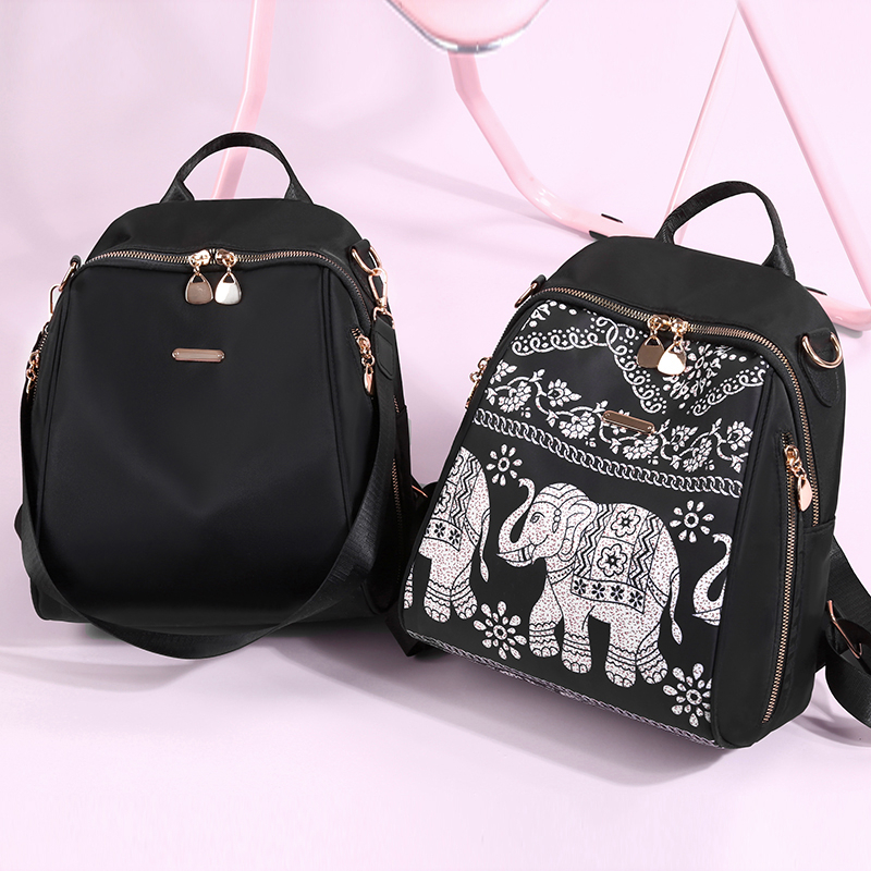 Ba lô thời trang mới in phong cách dân tộc, túi xách đeo chéo một bên vai thời trang dễ phối ba lô nhiều túi