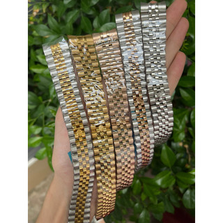 Dây Đồng Hồ ROLEX Mẫu 5 Mắt Đúc Đặc Thép Không Gỉ Dây Size 21 20 13mm Tặng kèm Đồ Thay Dây