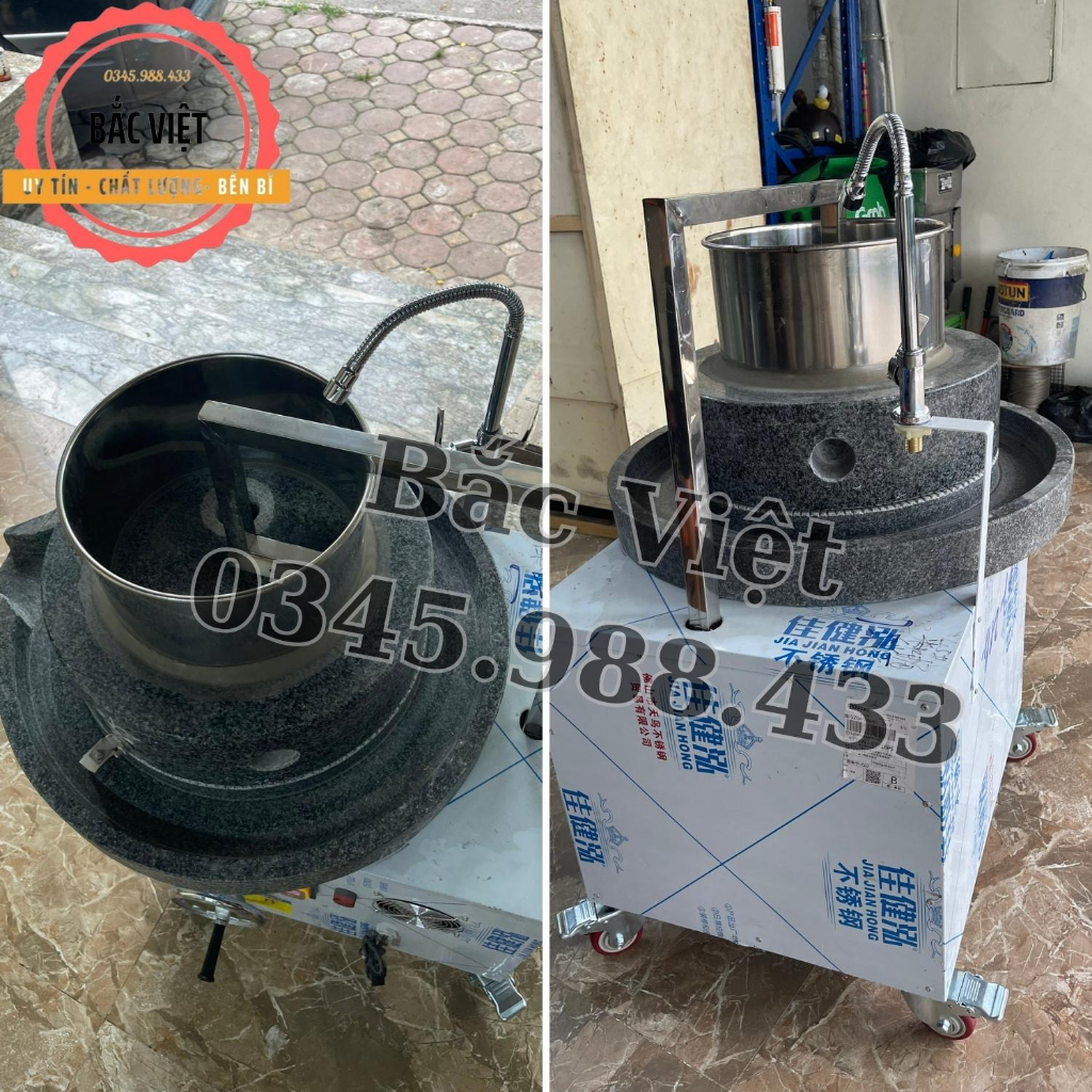 Cối xay bột gạo nước bằng đá- Bảo hành 12 tháng