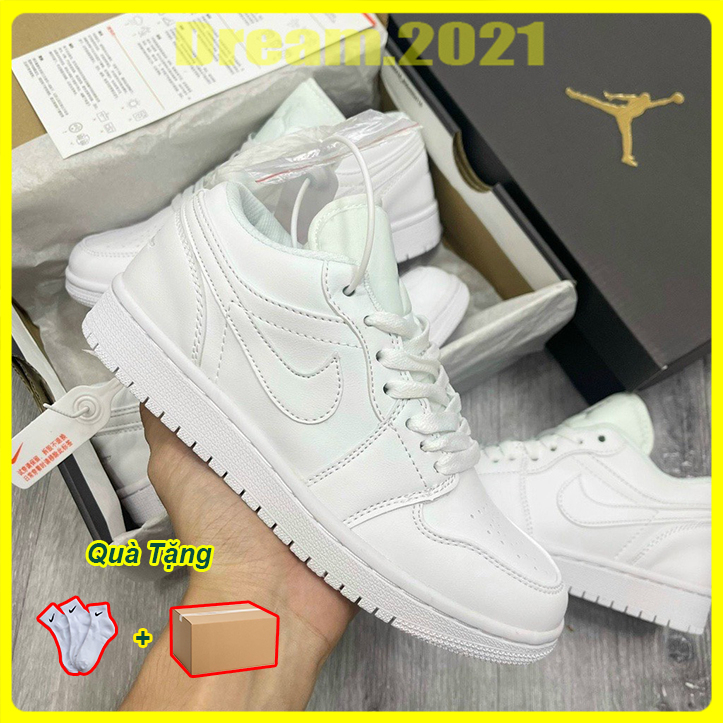 Giày Jordan 1 Low All White Bản Cao Cấp, Giày Jordan cổ thấp full trắng nam nữ basic | BigBuy360 - bigbuy360.vn