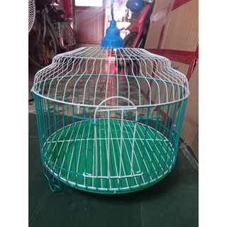 lồng tròn nuôi chim cu gáy, sáo, vẹt,... tặng kèm đáy hứng phân