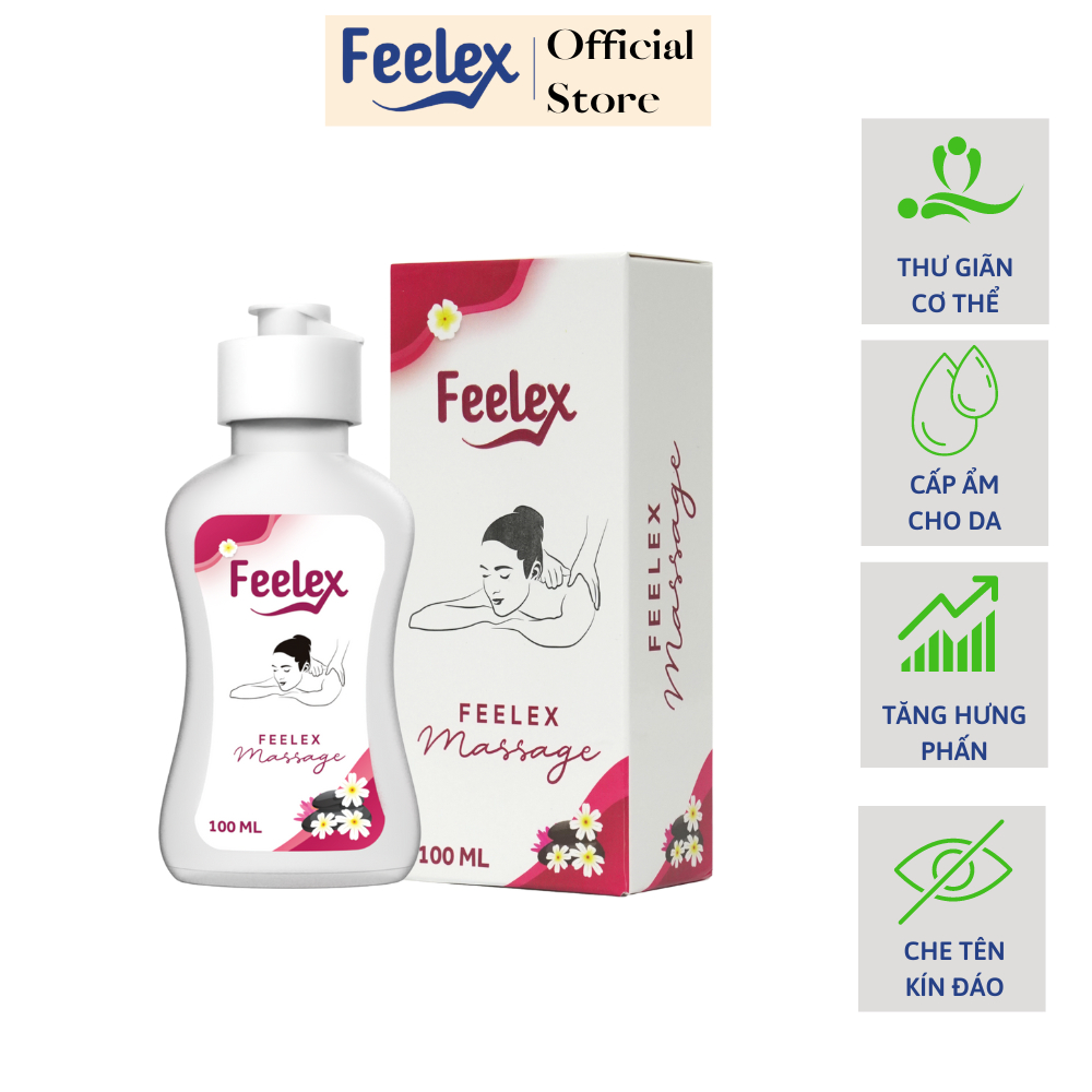 Tinh dầu massage yoni body Feelex dung tích 100ml